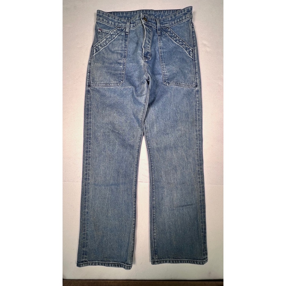 Wies Made Scout Jeans Mens 29x30 Medium Wash Straight Leg Button Fly USA Made